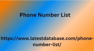 Phone Number List 